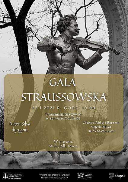 Plakat koncertu Gala Straussowska