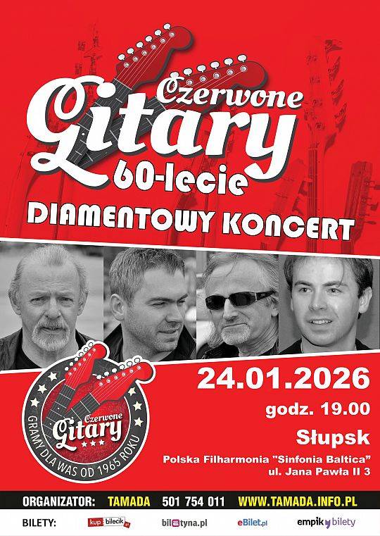 Grafika Czerwone Gitary 60-lecie