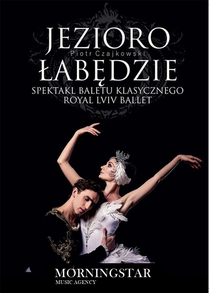 Grafika Jezioro łabędzie